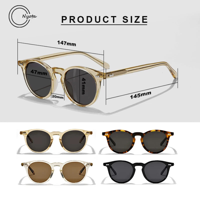 New Top Quality Cat Eye Acetate Sunglasses Men‘s And Women's S505 Fashion Eyeglasses UV400 Outdoor Handmade Trendy SUN GLASSES