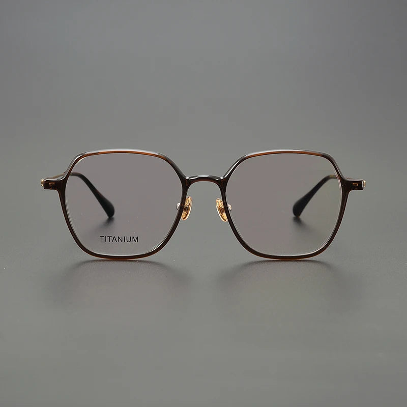 Monture de lunettes ultralégère en acide acétique pour hommes et femmes, monture de lunettes optiques rétro à bord fin pour fabriquer des lunettes de prescription