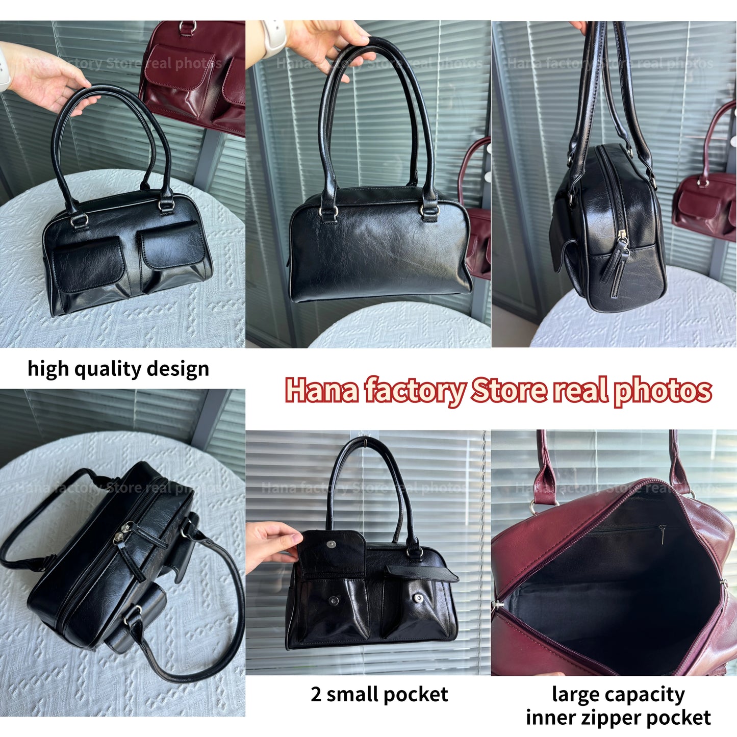 Sacs à bandoulière vintage pour femmes, sac fourre-tout simple pour dames, sac à main en cuir PU pour femmes, sac à main bordeaux de grande taille