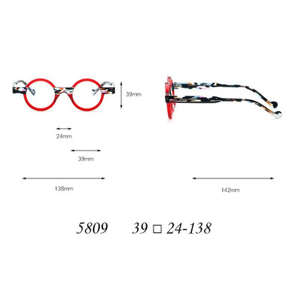 Women's Spectacle Frame Anti-Blue Light Style Glasses Clear Lens Brand Designer Female Acetate Frame Vintage Eyeglasses