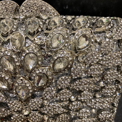 Bolso de noche cuadrado con diamantes de imitación para mujer, bolso de boda con diamantes para niña, bolso de fiesta de lujo con cristales, bolso de mano de metal para cenas y banquetes