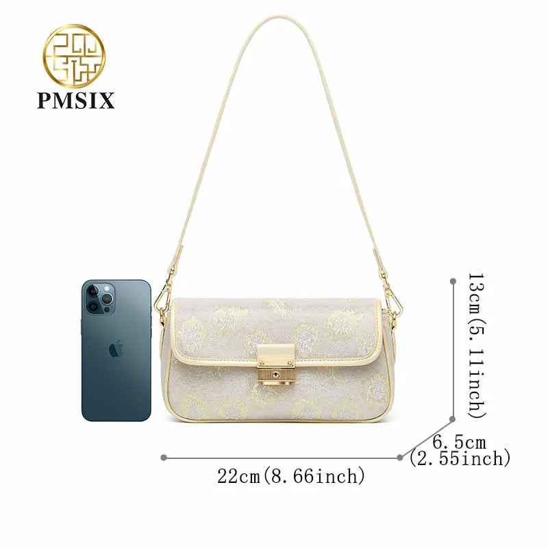 2023 luxury handbags women bags designer Embroidery Flowers Cross-body bag Vintage Floral Printing ladies' bag  classic bags