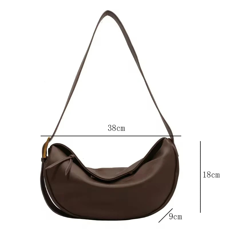 Bolsos cruzados para mujer, bolsos de lujo de gran capacidad, bolsos de hombro suaves y sólidos, bolsos de viaje casuales para mujer, bolsos vintage nuevos