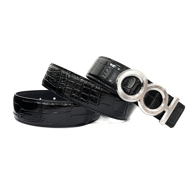 Ceinture en cuir de vache pour homme avec boucle en cuivre, ceinture d'affaires formelle en cuir de vache pour jeunes hommes et femmes, ceinture en jean Italie