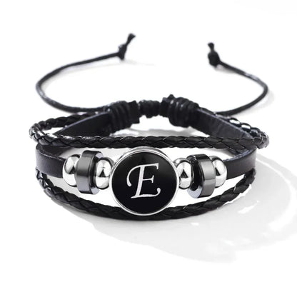 Pulsera de cuero trenzado RLW4 para hombre, pulsera de madera con cuentas de guitarra y árbol de la vida vintage, pulseras masculinas de moda