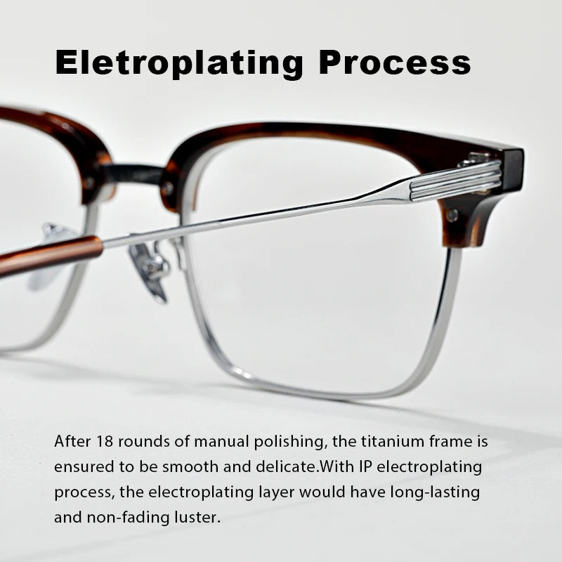 Men's Fashion Business Glasses Frame for Women Titanium Rectangle Popular Myopia Reading VENUS Progressive Prescription Eyewear