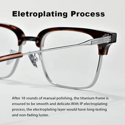 Men's Fashion Business Glasses Frame for Women Titanium Rectangle Popular Myopia Reading VENUS Progressive Prescription Eyewear