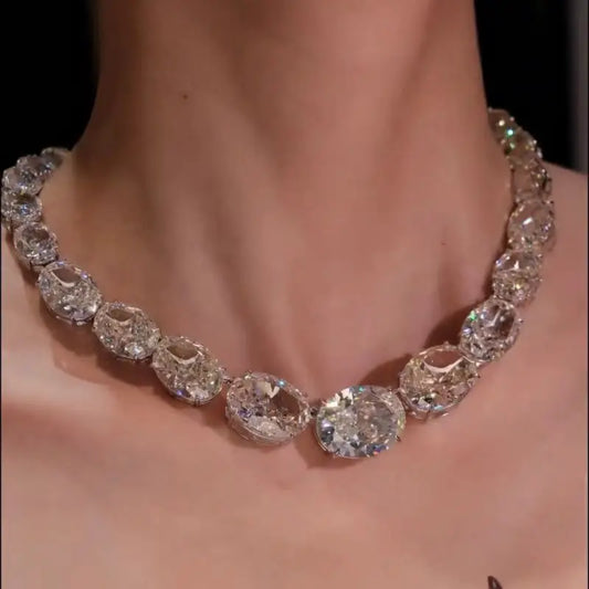 Collar de oro de 18 quilates chapado en plata de ley 925 de ZOCA, joyería fina de alta calidad, collares de calibre de plata 925 para mujeres