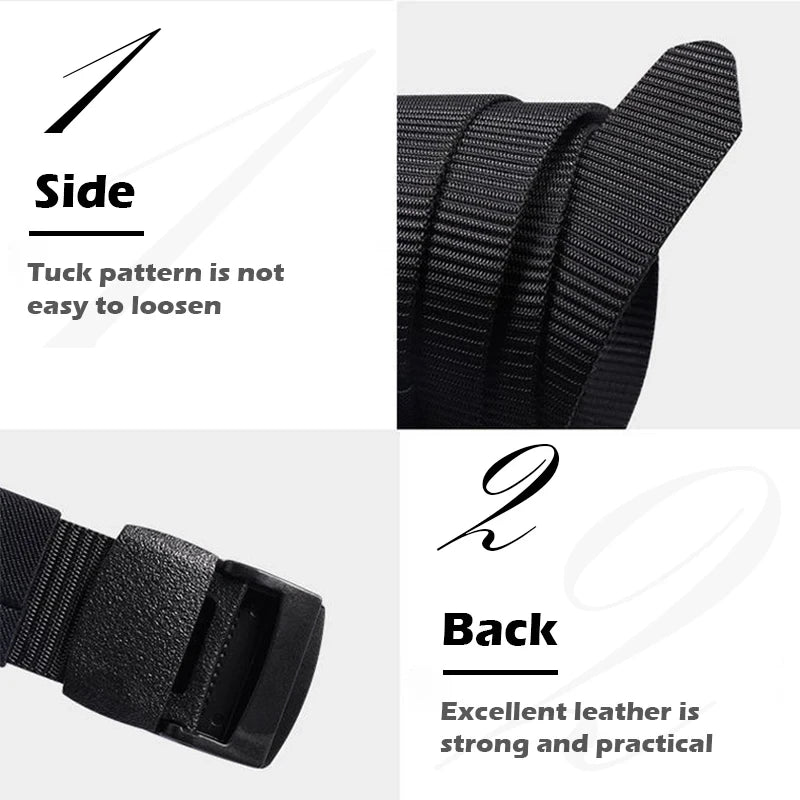 Automatic Buckle Nylon Belt Male Army Tactical Belt Mens Military Waist Canvas Belts Cummerbunds High Quality Strap