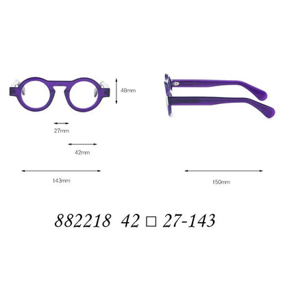 Men's Spectacle Frame Women Anti-Blue Light Style Glasses Clear Lens Brand Designer Female Acetate Frame Vintage Eyeglasses