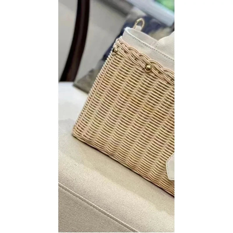 P 2023 Printemps Été Nouvelle Plage Tengbian Pour Femmes Japon Et Corée Du Sud Simple Loisirs Vacances Voyage Sac À Dos Avec Grand