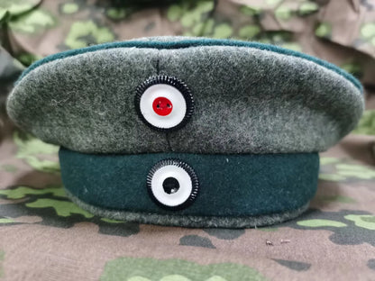 Gorro alemán EMD de lana de la Primera Guerra Mundial, época prusiana