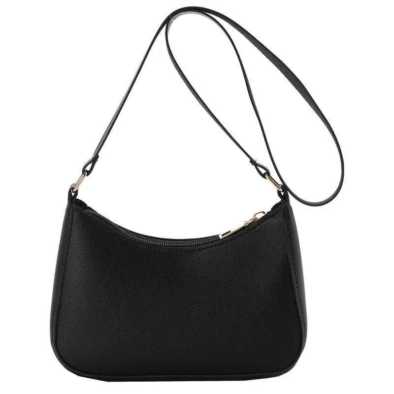 2024 New Women's Fashion Handbags Retro Solid Color PU Leather Shoulder Underarm Bag Casual Women Handbags Designer Bag