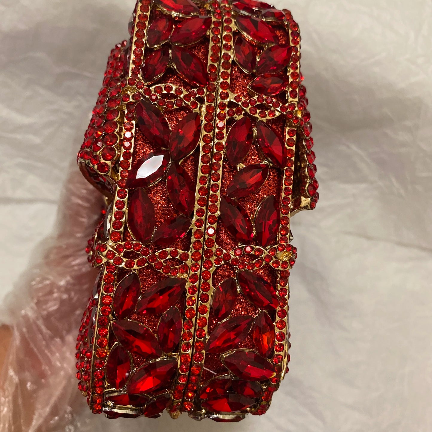 Bolsos de mano de lujo con diamantes de imitación rojos para mujer, para boda, novia, nuevo bolso de mano con lazo de cristal, bolso de noche con diamantes cuadrados, bolso de mano para fiesta de graduación