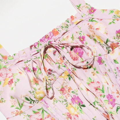 Oligai Été Mini Imprimé Floral Robes De Soirée 2024 Nouvelle Arrivée Élégante Une Ligne Robes D'anniversaire Décontractée Robe De Remise Des Diplômes Femmes