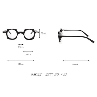 Men's Spectacle Frame Women Anti-Blue Light Style Glasses Clear Lens Brand Designer Female Acetate Frame Vintage Eyeglasses