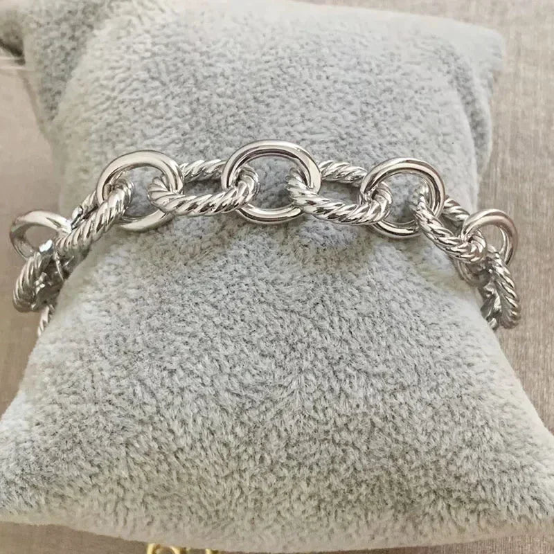 Bracelet pour femme DY Bijoux Chaîne en cuivre Bijoux de marque Chaîne de poignet tendance pour femme