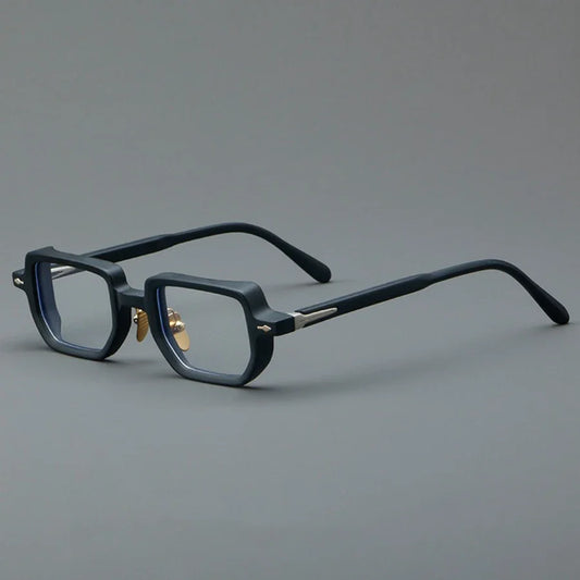 Monture de lunettes pour hommes et femmes, style anti-lumière bleue, verres transparents, marque de créateur, monture en acétate, lunettes vintage