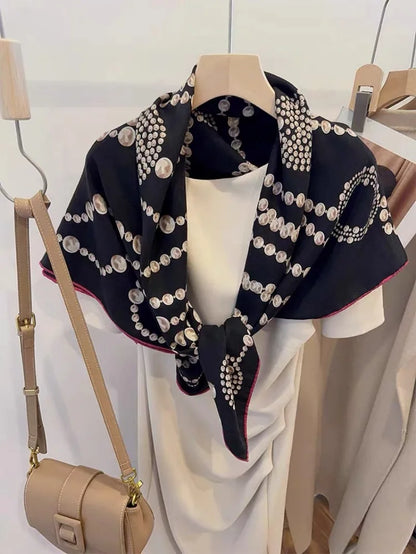 Nouvelle écharpe en laine cachemire soie marque de luxe concepteur poncho pashmina accessoires d'hiver bords roulés à la main étole écharpes 140 écharpes