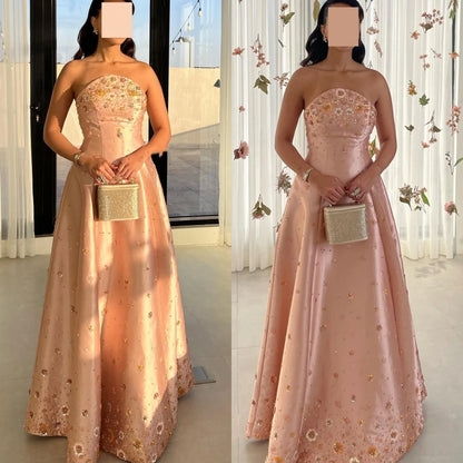 Robe de plage plissée en satin à paillettes, ligne A, festonnée, sur mesure, robe longue pour occasion spéciale