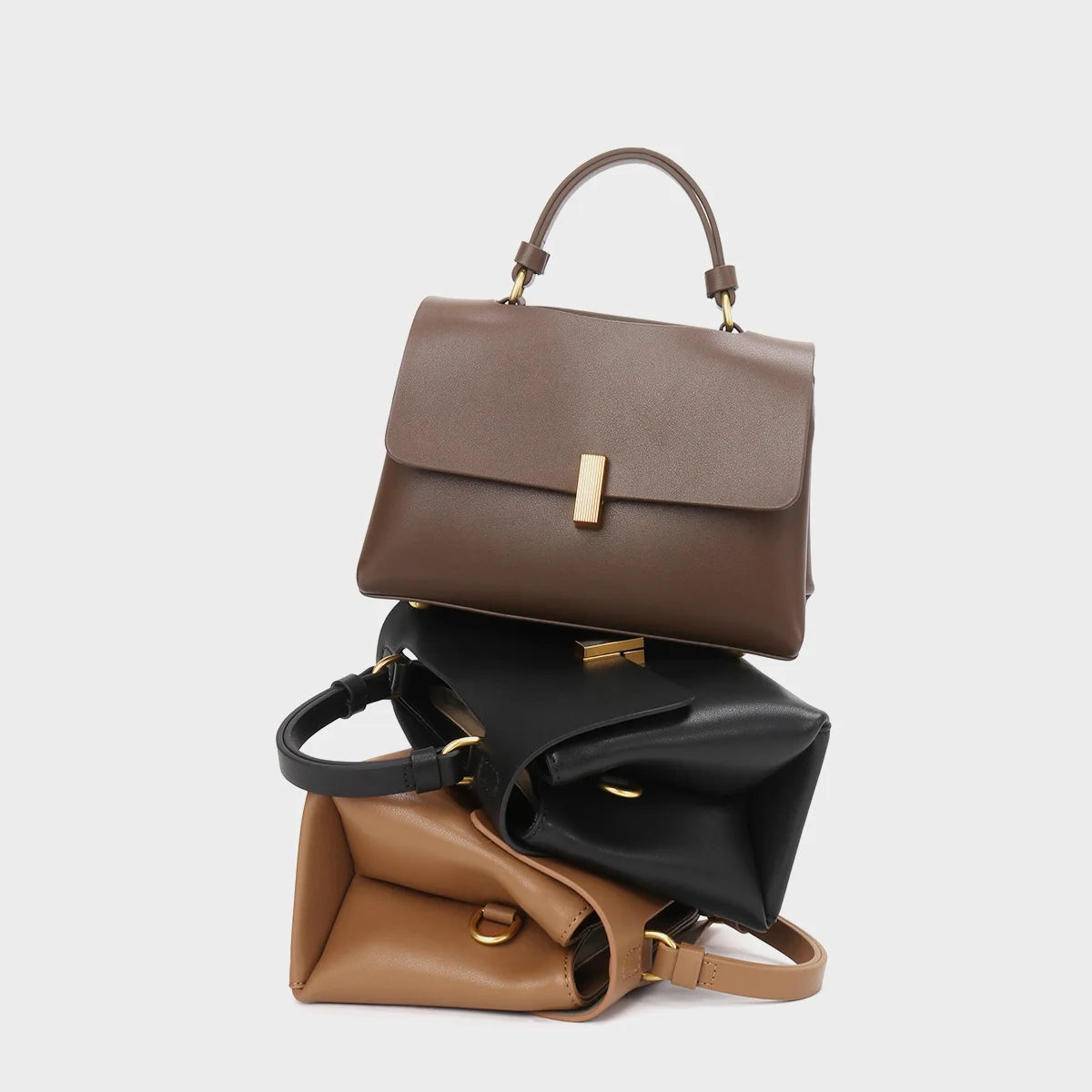 Sacs à main de luxe pour femmes, sac à bandoulière en cuir souple, petits sacs à bandoulière carrés, mode Stachel pour femme L2420