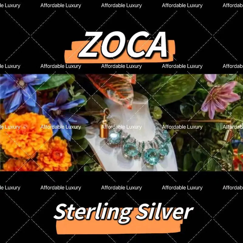 ZOCA Bijoux fins de haute qualité Collier de luxe en argent sterling 925 plaqué or K Colliers de calibre en argent 925 pour femmes