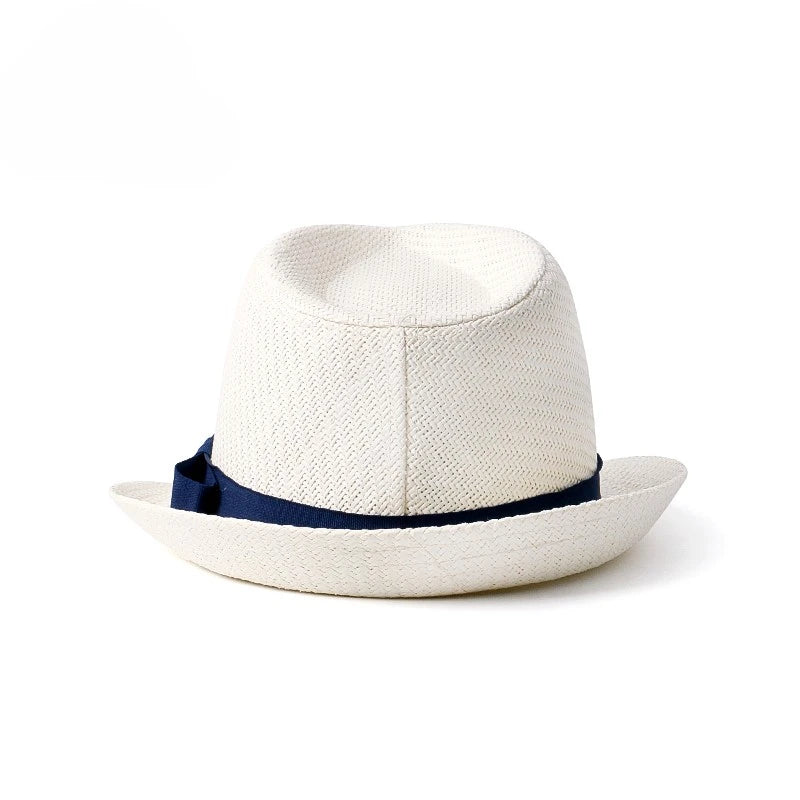 Sombrero de paja de gran tamaño para hombre, sombrero bombín británico, sombrero de paja hecho a mano para verano, sombrero para caballero, sombrero Fedora para mujer, sombrero de cabeza grande para mujer