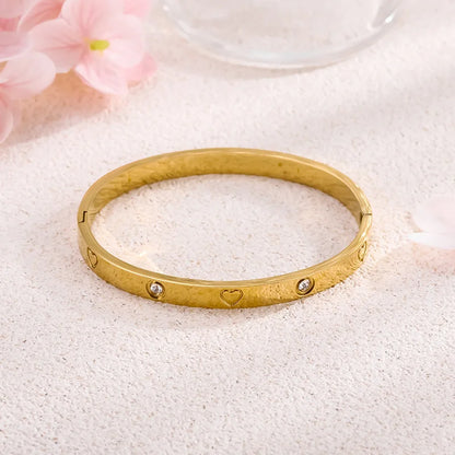 Pulsera de acero inoxidable resistente al agua con forma de trébol, corazón, luna y estrella, 10 unidades, para mujer, joyería de titanio dorado antioxidante