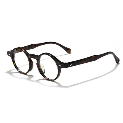 Monture de lunettes de vue en acétate 532 pour hommes et femmes, design rond et tendance, verres optiques personnalisables, lunettes de lecture