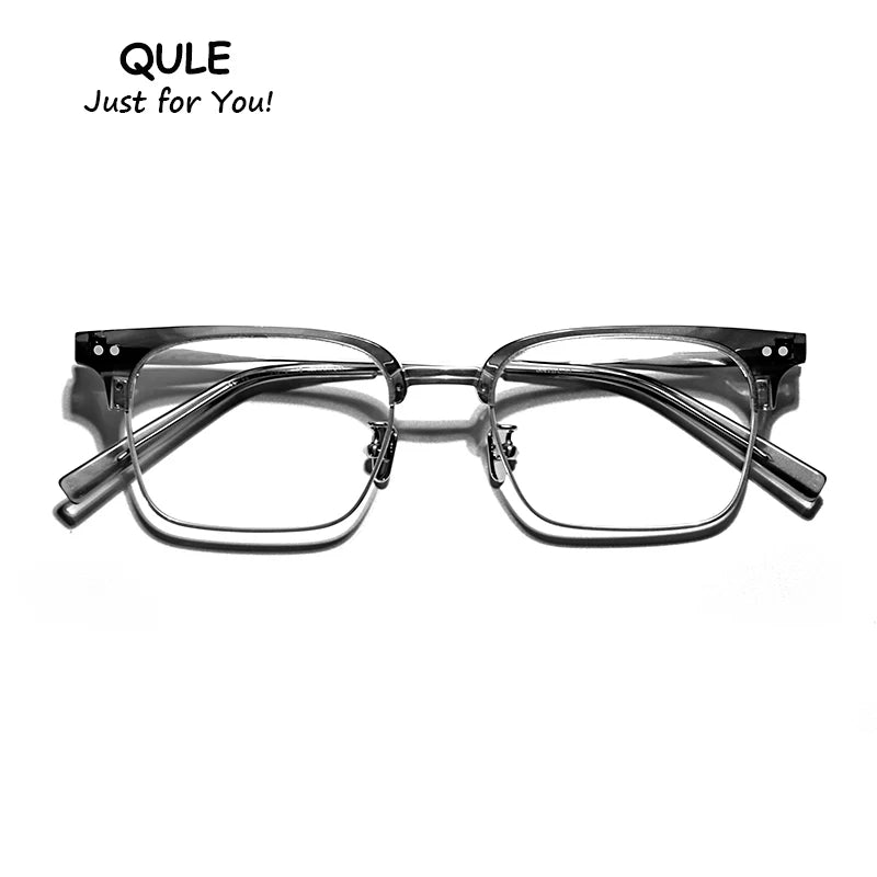 Monture de lunettes d'affaires tendance pour hommes et femmes, rectangulaire, en titane, pour la lecture de la myopie, lunettes de prescription progressives VENUS