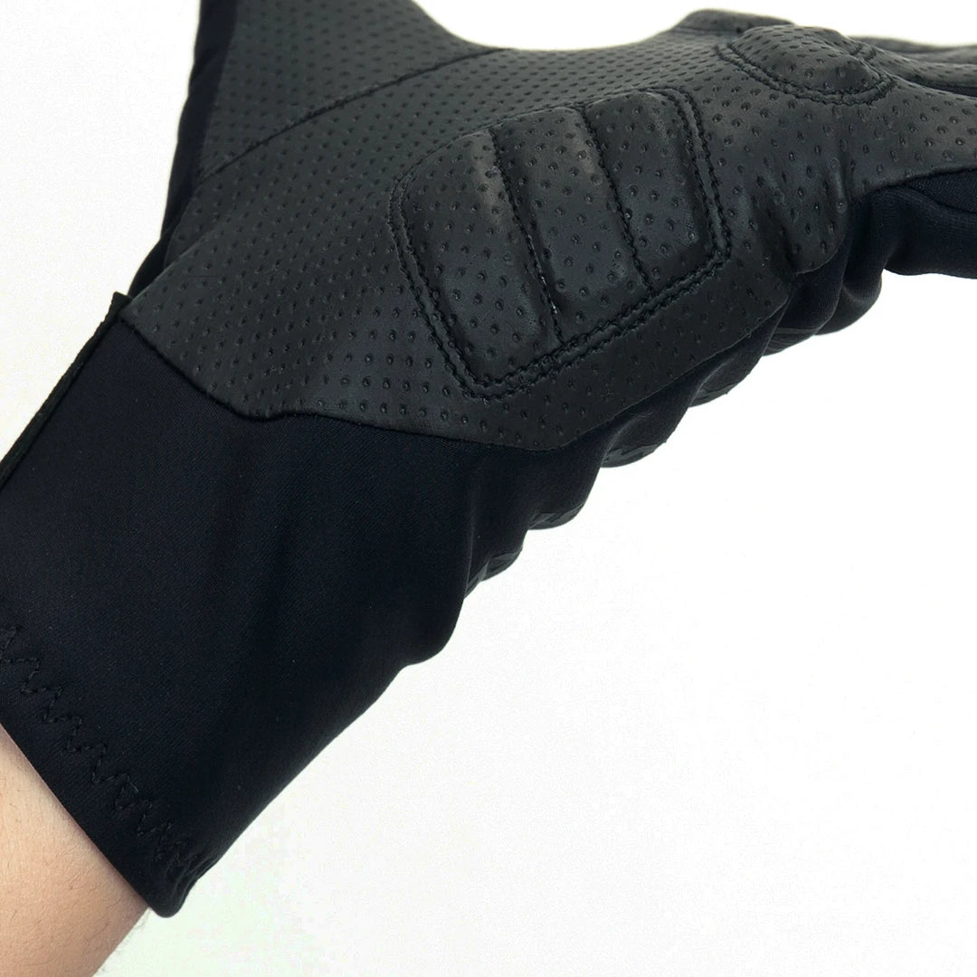 YKYWBIKE Gants de cyclisme d'hiver en polaire thermique pour les doigts, imperméables, coupe-vent, pour le sport en plein air, pour vélo et moto