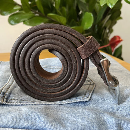 Handmade Genuine Leather Belts For Men Luxury Western Cowboy Belt for Jeans Wide Holes Gift Box Packaging Private Customized