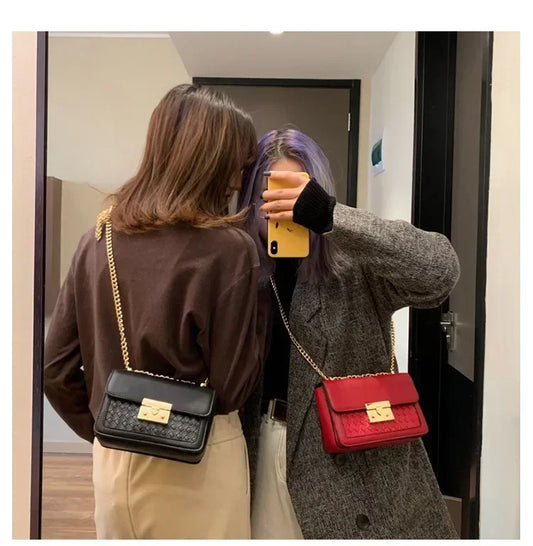 2020 Moda ocio lexury cerdo nariz cerradura Mujeres Pequeño bolso cuadrado hombro diagonal mujer diseñador Lingge Bolsos Cadenas bolsos