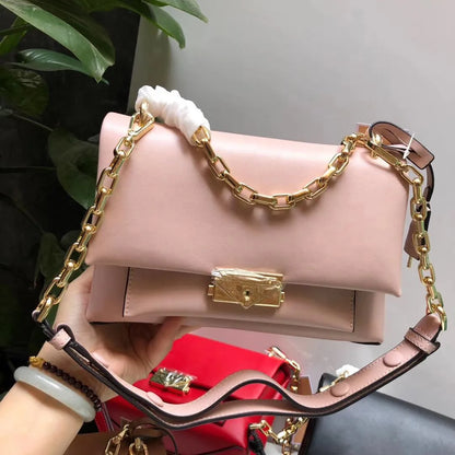 Luxury Brand Women's Shoulder Bag Handbags Y2k Leather Leisure Underarm Crossbody Messenger Clutche Commuting Retro Simplicity