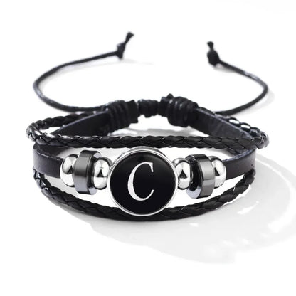 Pulsera de cuero trenzado RLW4 para hombre, pulsera de madera con cuentas de guitarra y árbol de la vida vintage, pulseras masculinas de moda