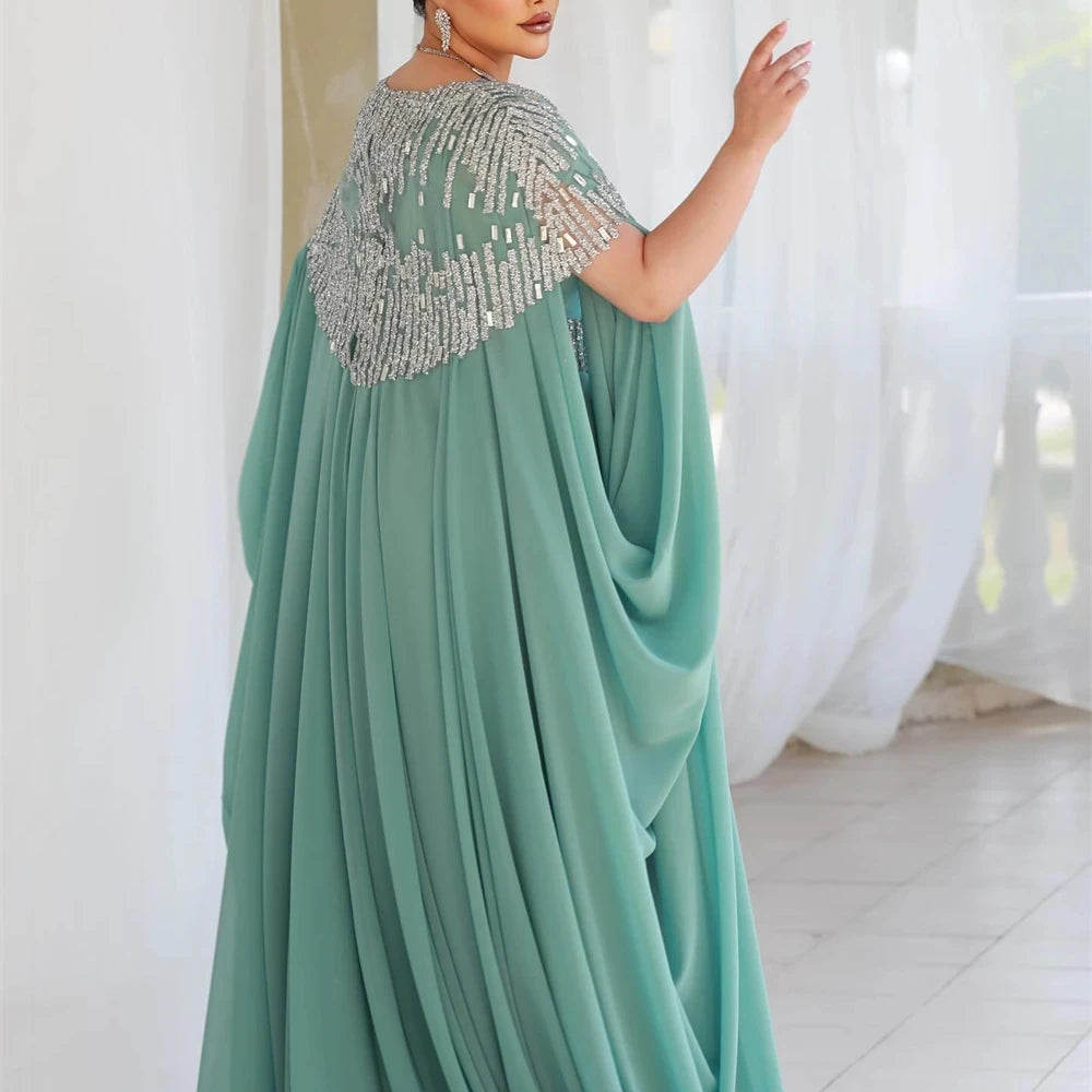 Vestidos de fiesta de gasa drapeados con lentejuelas y escote en V a la moda para quinceañeras y celebridades, vestidos de noche para mujer, elegantes vestidos de cóctel