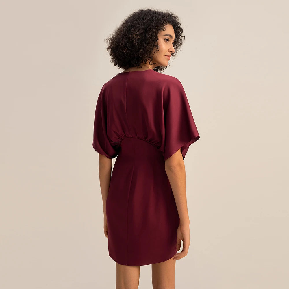 Robe courte en soie LILYSILK pour femme 2023 Printemps Nouvelles robes d'occasion formelles à manches mi-longues Vêtements pour femmes