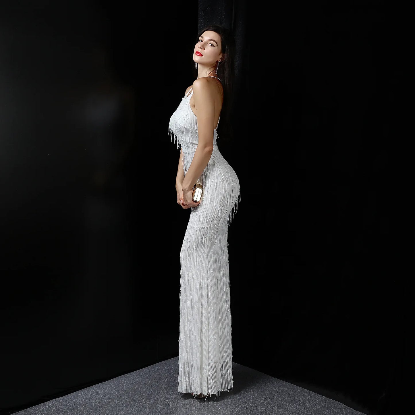 Robe de soirée longue élégante pour occasions formelles, robe de soirée de luxe, robe de soirée de mariage, occasions spéciales, événements de mariage, 2024