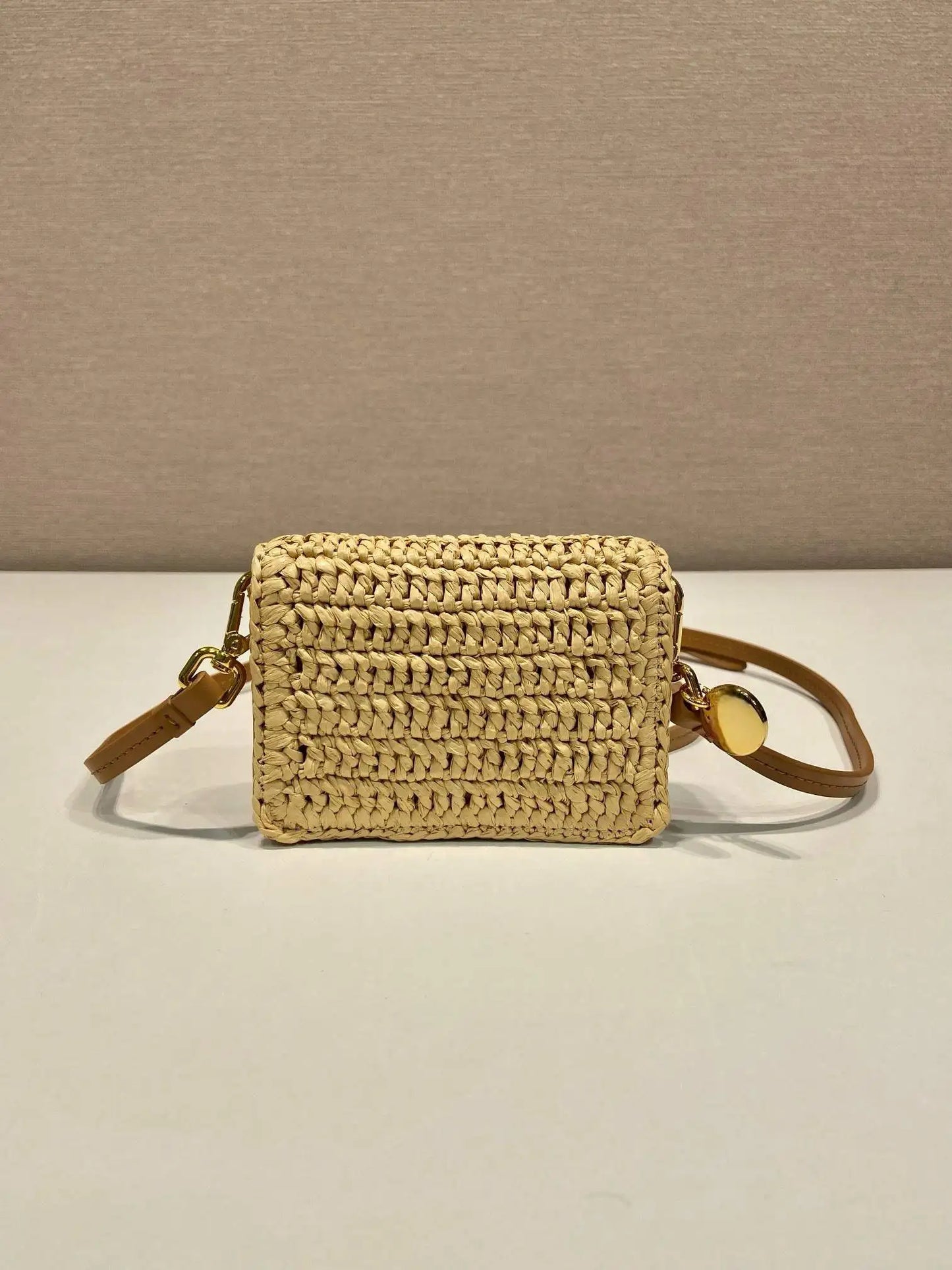 Weaving small bag 2024 mini new pure handmade weaving and top layer cowhide composition single shoulder crossbody bag