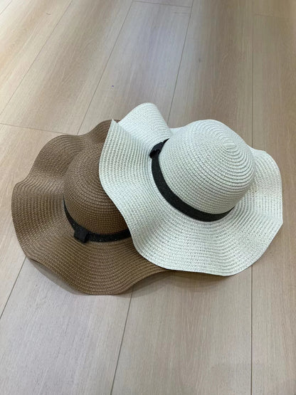 Exquisitely decorated summer beach sun hat