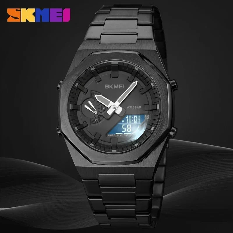 SKMEI Reloj de cuarzo de negocios informal de moda 1816 Reloj de pulsera resistente al agua con fecha luminosa Reloj masculino Relojes deportivos para hombre