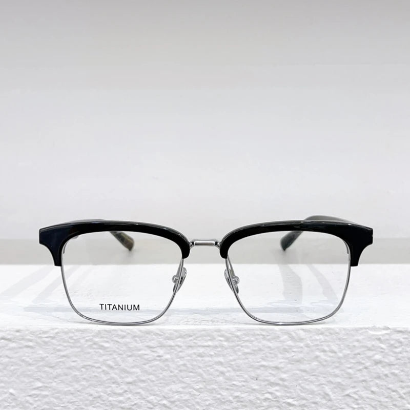 Monture de lunettes optiques pliables M-96 de haute qualité pour hommes et femmes, monture de lunettes de prescription carrée en acétate de titane