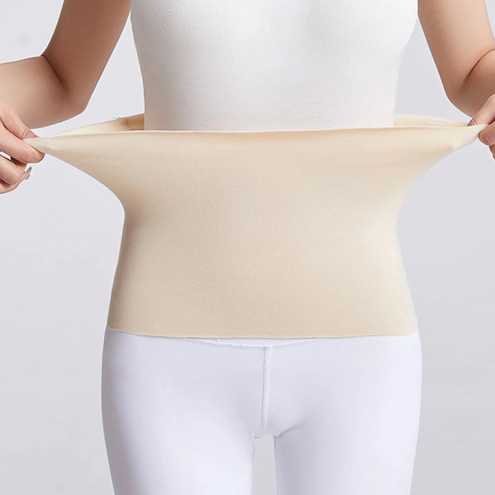 Faja térmica unisex de tela de algodón elástica para la cintura, faja para el abdomen y la espalda, faja para el invierno, faja para el ostomía