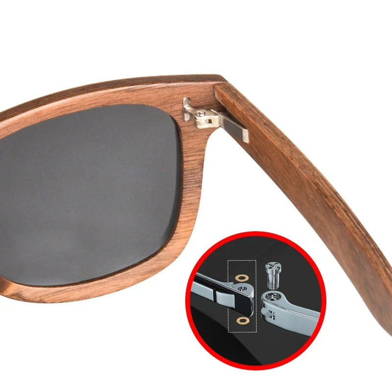 SHINU Men's sunglasses polarized nature wooden sunglasses handmade nature wood women’s sunglasses DIY your design on the temples