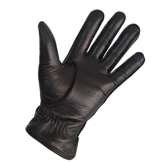 Guantes de cuero de ciervo CARTTIGERCAT para hombre, con pantalla táctil, forro de lana cálido para invierno, guantes para conducir en moto