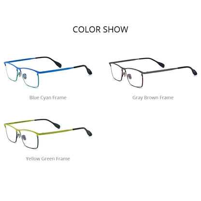 FONEX Titanium Eyeglasses Frame Men 2023 Retro Square Glasses Trendy Matte Color Eyewear F85783