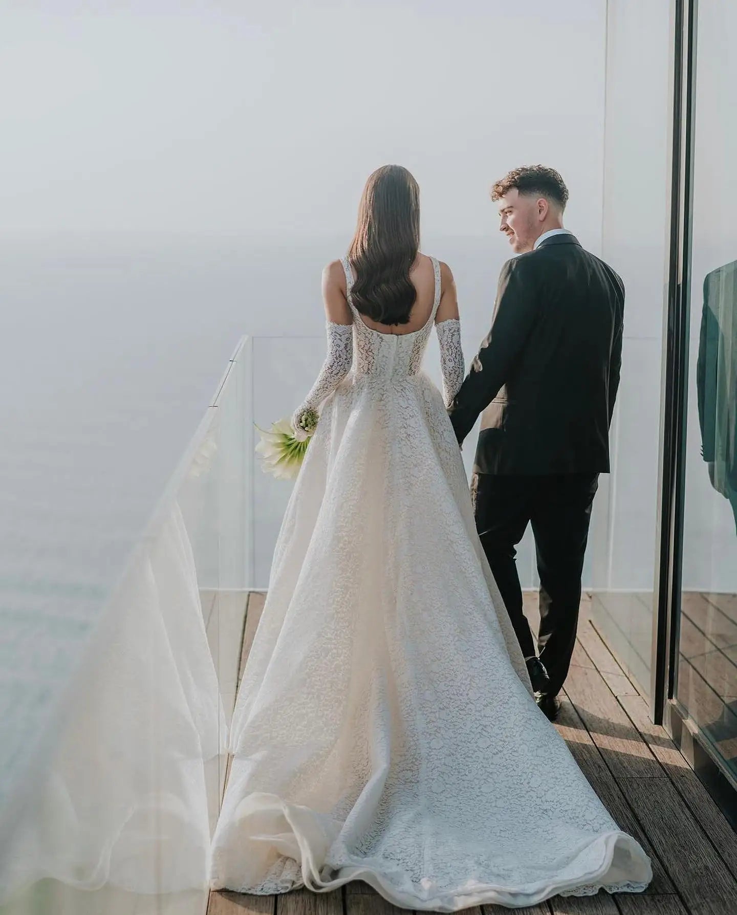 Vestido De novia minimalista De encaje, Vestido De novia, Vestido De baile 2024 Mais Vendido, Vestidos De Novias originales Sob Medida Hochzeitskleid