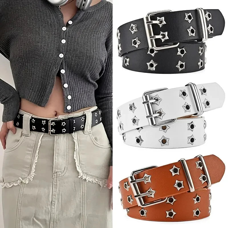 Ceinture unisexe en jean, style punk gothique, pour femmes et hommes, corset à la taille, chaîne, ceinture ...