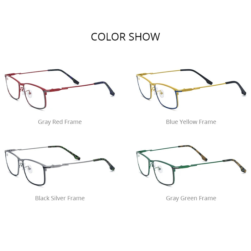 FONEX Titanium Eyeglasses Frame Men 2023 Retro Square Glasses Women Matte Colorful Eyewear F85777