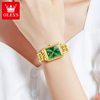 OLEVS 9995 Elegante reloj de pulsera de cuarzo para mujer con fecha automática, reloj original de primera marca para mujer, relojes luminosos de lujo a prueba de agua 2024